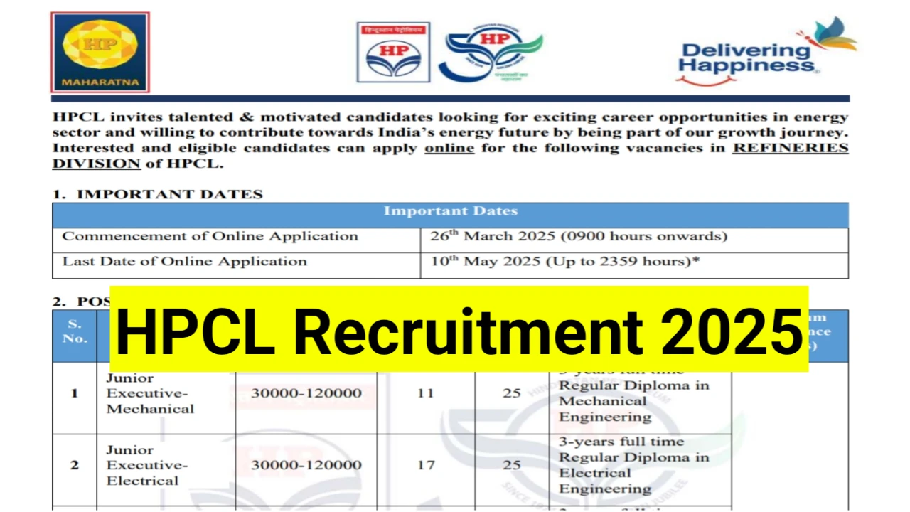 hpcl-je-recruitment-2025